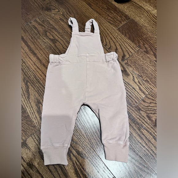 1+ in the family - blush sweatshirt overalls - size 6M - Picture 3 of 4